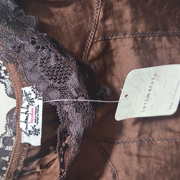 NWT Free People Intimately Top Chocolate Love Size L - Picture 4 of 5
